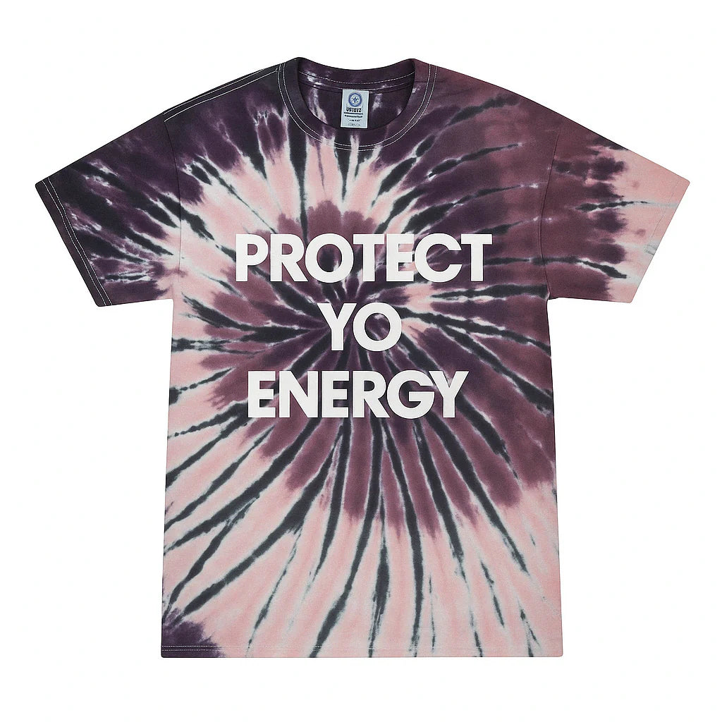 Protect Yo Energy Black Tie Dye T-Shirt
