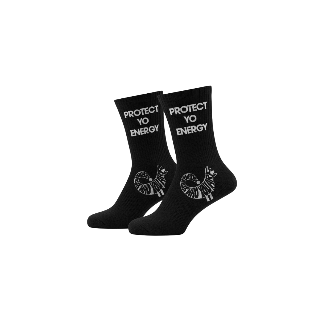 White and Black PYE Socks
