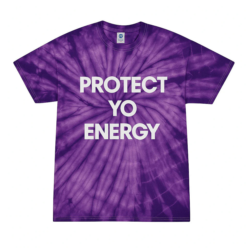 Protect Yo Energy Black Tie Dye T-Shirt