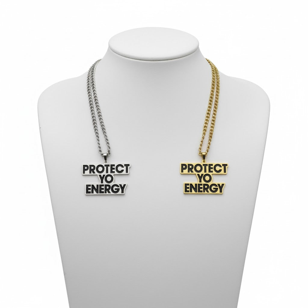 Protect Yo Energy Stainless Steel Necklace (Gold &Silver)